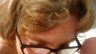 Wife giving scat blowjob