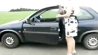 Blonde babe with pissing and shitting combo
