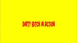 Brunette babe shitting in white pantyhose