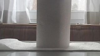 Big pile of poop from her ass