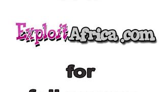 Ebony slut outdoor pissing threesome blowjob fucks