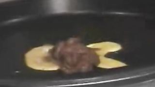 Eating poopy pancakes