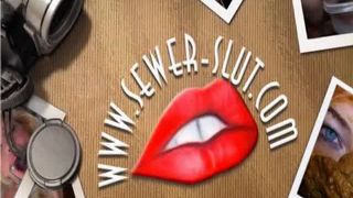 Blonde mature woman eating her fresh shit