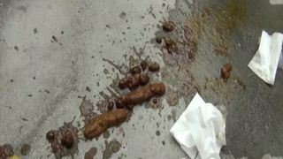 Mix of Beautiful girls pooping in public places