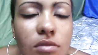 Brazilian babe eating poop