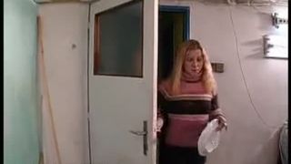 Two sexy girls pooping on a white plate