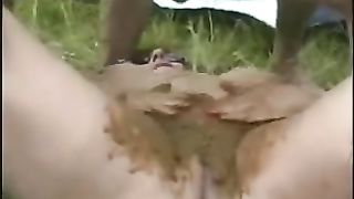 Fat amateur fucked hard with scat