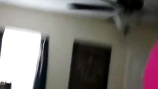 Drunk wife peeing on bedroom floor