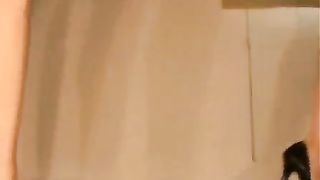 Two brunette girls pooping