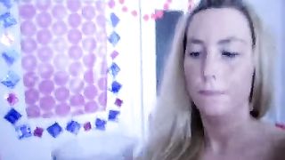 Blonde German drinking piss