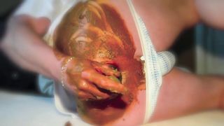 Scat Play with Hot Bottle