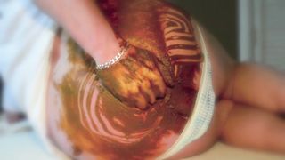 Scat Play with Hot Bottle