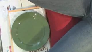 Hot blonde milf shitting a lot