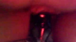 Amateur girl pooping while riding cock