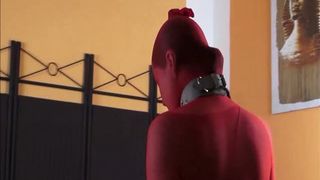 Private scat slave Victoria in red nylons