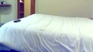 Teen girl peeing all over hotel room floor