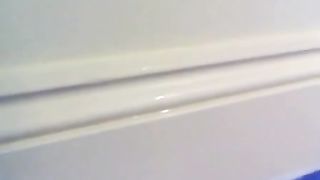 Teen girl peeing all over hotel room floor