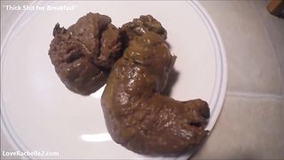 Thick poop for breakfast