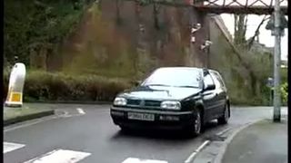 Sexy milf peeing in a parking lot