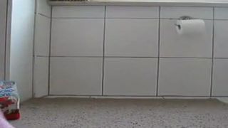 Candy girl shitting on a white plate