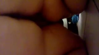 Fat girl eating poop in close up