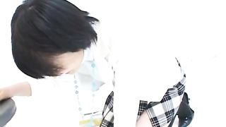 Sexy Japanese teen shitting