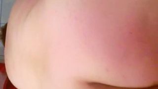 Fattie masturbating with poop