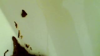 Hot wife shitting in bathtub