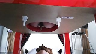 Hot mistress shitting on her slaves face