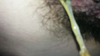 Brown stuff from her ass