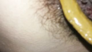 Brown stuff from her ass