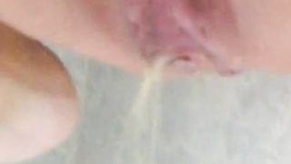 Yellow piss in close up