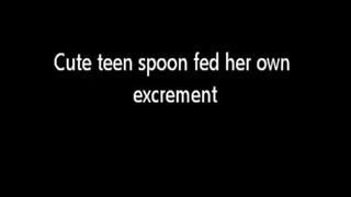 She was forced to eat poop