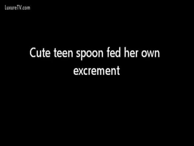 She was forced to eat poop
