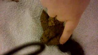 Eating poop without gagging on it