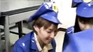 Three lesbian girls smearing shit