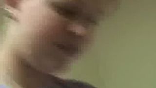 Blonde milf shitting solo