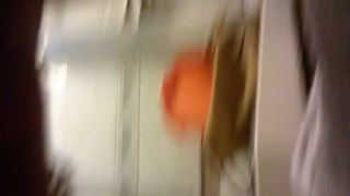 Old grandma shitting in close up