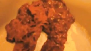 Mega fat lady shitting