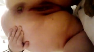 Fat girl shitting in doggy style