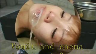 Enema treatment for bondaged teen