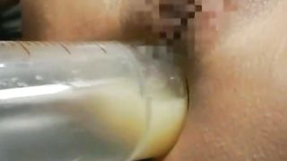 Enema treatment for bondaged teen