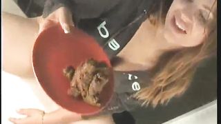 Mix of two girls pooping