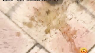 Public panty poop by mistake