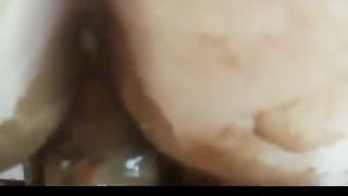 Scat girl fucked from behind