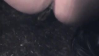 Good looking girl shitting outdoor