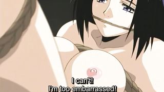 Purple haired gets enema treatment