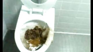 Mix of same sexy girl pooping