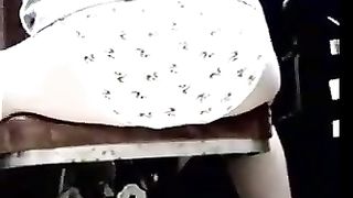 Mix of same wife shitting in her panties