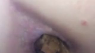 Incredible college girl shitting in toilet